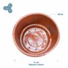 Macetero-San-Juanico-Polietileno-Resistente-Medidas Macetero extraordinario marca San Juanico fabricado en polietileno de baja densidad con 41cm de diámetro interno y 26cm de profundidad.