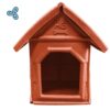 Casa-Perro-Chica-San-Juanico-Polietileno Casa de perro chica marca San Juanico fabricada en polietileno de baja densidad color terracota con dimensiones 50x63x60cm.