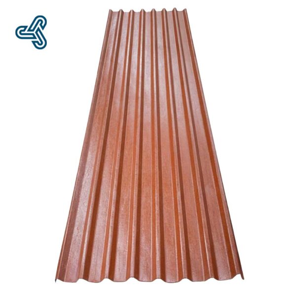 IMG_6161-LaminaCompleta-R101 Plastiteja lámina San Juanico modelo R-101 color terracota con diseño tradicional industrial de polietileno. Medidas de más de 2 hasta más de 7 metros. Plastiteja 6 metros