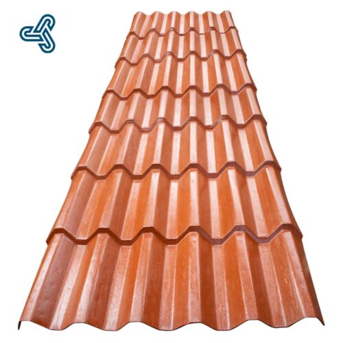 IMG_6174-Lamina-Estructural_7Tejas Plastiteja lámina San Juanico modelo estructural color terracota con diseño de tejas cuadradas de polietileno. Medidas de 1 hasta casi 8 metros. Plastiteja 6 metros